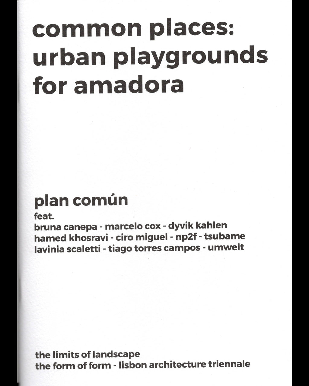 Common Places — The Form of Form