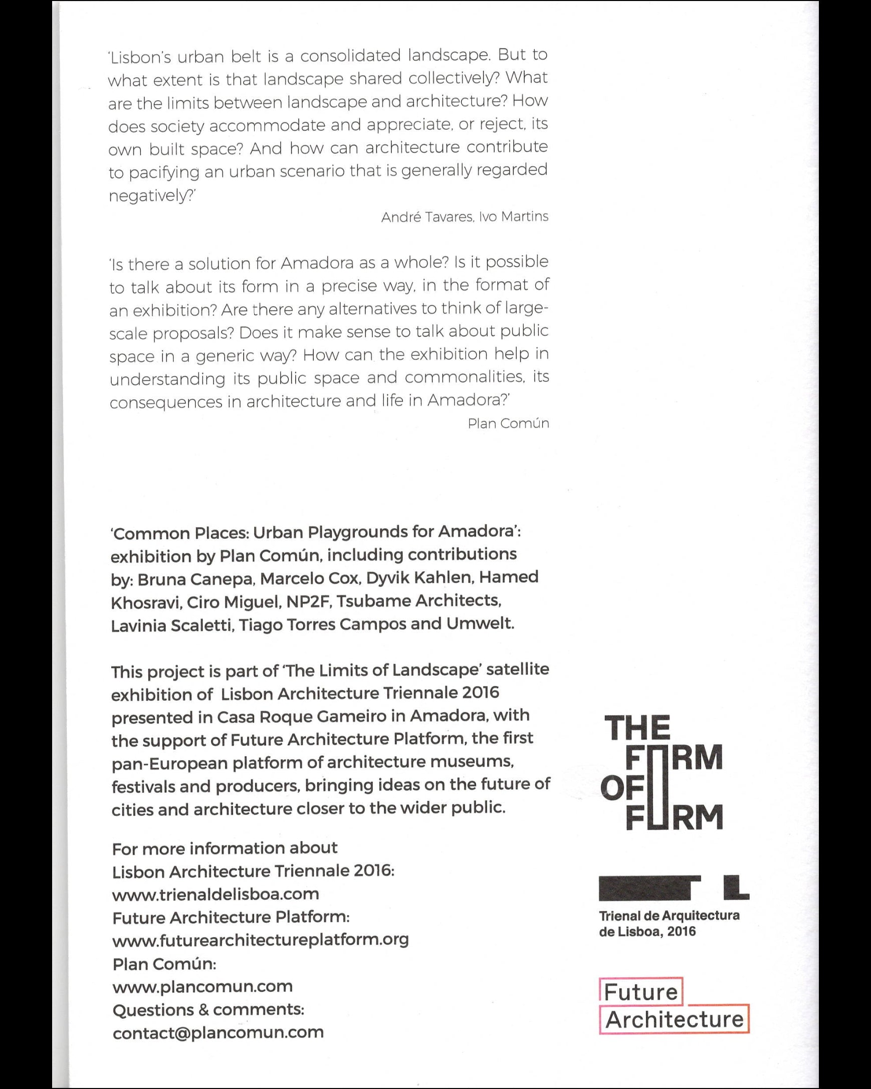 Common Places — The Form of Form